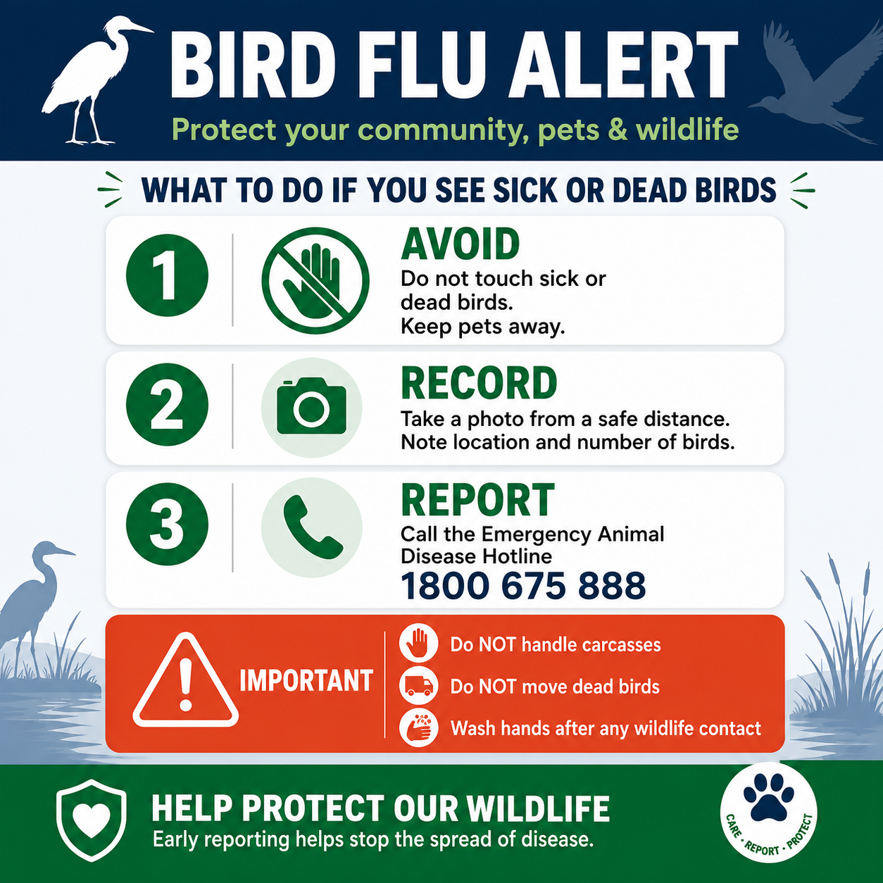 Public Notice – Avian Influenza (Bird Flu) Awareness