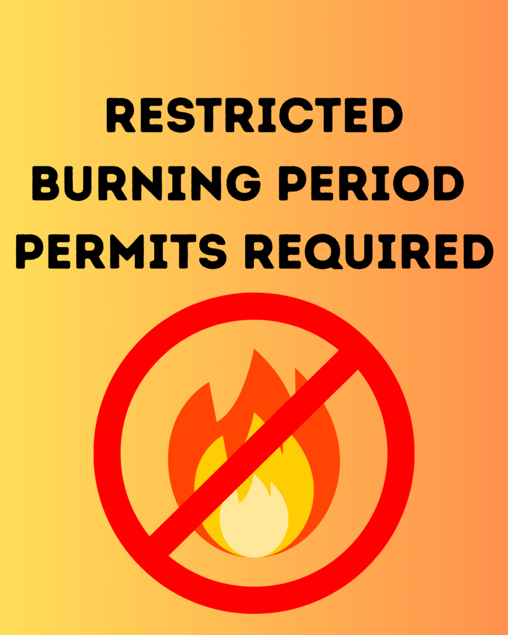 The Restricted Burning Period has Commenced